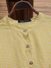 Plaid Women Long Sleeve Buttons Vintage Shirt For Women