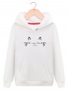 Women Cat Printed Hooded Long Sleeve Pocket Casual Sweatshirts