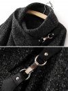 Casual Irregular Pure Color Lapel Long Sleeve Coats For Women