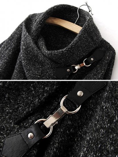 Casual Irregular Pure Color Lapel Long Sleeve Coats For Women - Click Image to Close