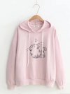 Sea Lions Embroidered Long Sleeve Casual Hoodies