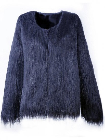 Casual Loose Warm Women Faux Fur Coats - Click Image to Close