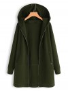 Women Casual Solid Color Long Sleeve Pocket Zipper Autumn Coats