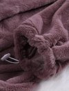 Fleece Hooded Purple Long Sleeve Autumn Winter Sweatshirts