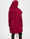 Casual Solid Color Hooded Long Sleeve Loose Sweatshirt